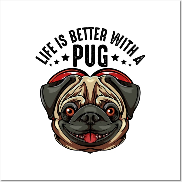 Pug Wall Art by Lumio Gifts